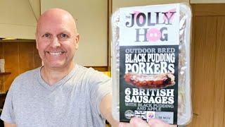 This Makes Me HAPPY! Trying Black Pudding Porkers!