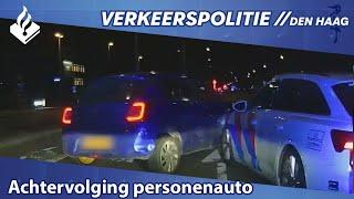 Achtervolging van bestuurder in personenauto