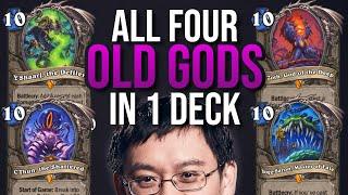 ALL 4 OLD GODS IN ONE DECK! This is MADNESS...at the Darkmoon Faire ! | Hearthstone