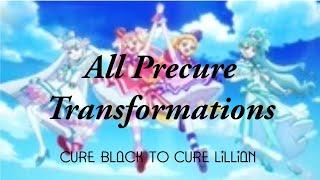 All Precure Transformations (Cure Black to Cure Lillian)