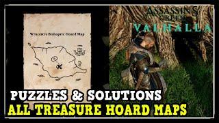 Assassin's Creed Valhalla All Treasure Hoard Map Locations Puzzles & Solutions (Tattoo Design & More