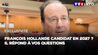 Interview exclusive de François Hollande sur ses ambitions pour la prochaine présidentielle