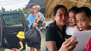 Tears of Parting: Husband Suddenly Goes Away to Work and Takes 2 Children Back to Stay with Grandma