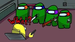 CUP SONG vs TEENAGE MUTANT NINJA TURTLES Among Us Animation