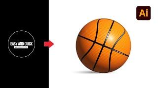 How to Create Basketball in Adobe Illustrator l | Illustrator Tutorials | Basketball in Illustrator