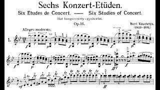 6 Études de concert, Op.16 By Henri Vieuxtemps (With Score)