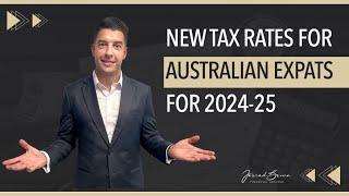 New Australian Non Resident Tax Rates for 2024-25