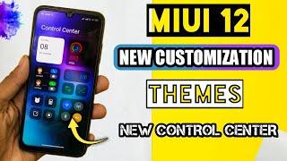 MIUI 12 Latest Customization Theme(Mst Theme) New Control Center | MIUI 12 Theme