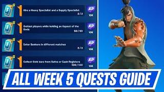 Fortnite Complete Week 5 Quests - How to EASILY Complete Week 5 Challenges in Chapter 5 Season 2