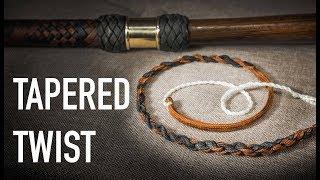 Ending a Bullwhip With a Tapered Twist | Nick's Whip Shop