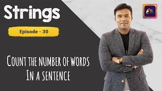 Java program to count the number of words in a sentence | Java Strings Tutorials