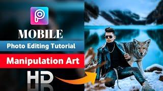 Picsrat Winter Snowfall Photo Editing Tutorial_ New Style Background Chenge -PRITAM EDITZ