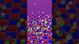 Rubik’s Cube Drop 2: Satisfying  #3dloop #animation #oddlysatisfying #visualloop