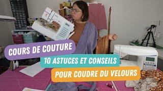 Coudre du velours - cours de couture