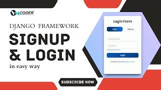 Signup & Login Form In Django Framework