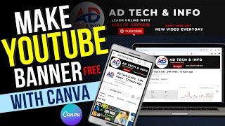 How To Create YouTube Channel Banner or Art in Canva | YouTube Banner Size | 2024