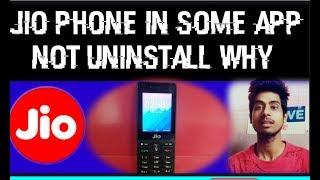 Jio phone me kuch software Uninstall Kyo nhi hote||Jio phone in some software not uninstall why||