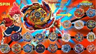 【Hyperion Burn VS ALL Sparking】 Beyblade Burst DB Sparking Marathon Battle 베이블레이드 버스트 DB 하이페리온 번 마라톤