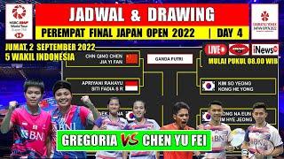 Jadwal Japan Open 2022 Day4 Hari Ini Live INEWSTV~ APRI/SITI Hadapi Rank 1 Dunia ~ 5 Wakil INDONESIA