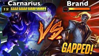 Brand gets GAPPED by Rank 1 Nasus! | Season 14 Nasus Mid | Carnarius | League of Legends