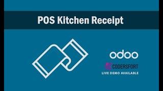 How to Print POS Kitchen Receipt using odoo | Customized odoo POS Kitchen Receipt  | odoo Receipt