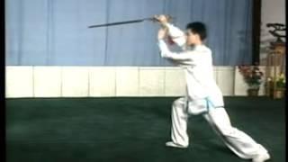 32式太極劍（背向演練 - 陳思坦）Taiji sword - 32 forms (back view demonstration - Chen Sitan）