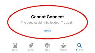 Fix App Store Cannot Connect The page couldn't be loaded Try again On iPhone 2025