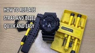 DIY STRAP AND BEZEL REMOVAL G-SHOCK (QUICK AND EASY)