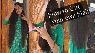 How To Cut your Own Hair | Diy Haircut Tutorial | How to do Layer Cut Easily at home Step by Step...