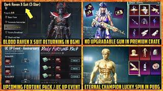  Blood Raven X suit Coming Back in BGMI ? | Next Premium / Classic Crates | Upcoming UC events