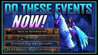 Siege of Neverwinter MUCH EASIER! Make Most of x2 Legacy, x2 Seals & Dungeon Delvers! - Neverwinter