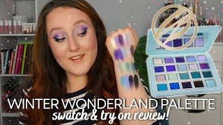 COSMIC BRUSHES WINTER WONDERLAND EYESHADOW PALETTE - Swatch & Try On Review Indie UK Makeup Brands!