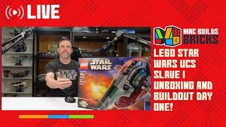 LEGO Star Wars UCS Slave I #75060 Unboxing and Day One Build Out!