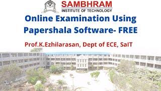 Online Examination Using Papershala Software-FREE open source Software