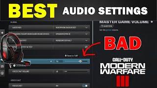 *NEW* Hear ALL Footsteps! BEST Audio Settings For Warzone 3 & MW3 (TURN ON AUDIO EQ) - 2024