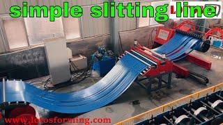 【simple sheet slitting line machine】: simple slitting line | what is steel coil slitting line