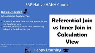 25 Referential Join in Calculation View