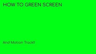 How to use green screen and motion tracking in Filmora X