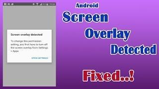 How to fix "Screen overlay detected" error (Samsung) (URDU/Hindi)