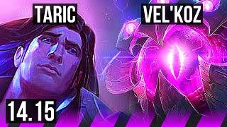 TARIC & Nilah vs VEL'KOZ & Zeri (SUP) | 1/3/18, 600+ games, 11k DMG | EUW Master | 14.15