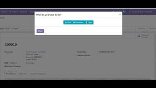 Dynamic Report Printing Options || Direct Report Printing || View Odoo Reports Without Download