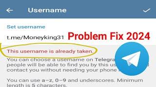 Sorry  This Username is Already Taken Problem Fix in 2024। Telegram username Already Taken