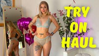 4K TRANSPARENT Lingerie TRY ON with Mirror View! | Emili TryOn