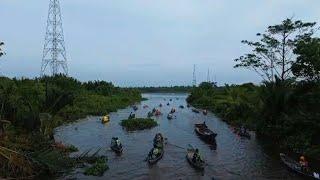 Sungai ini di serbu pemancing udang galah, dalam rangka anniversary PKM ke 2