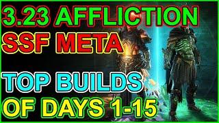 Path of Exile POE 3.23 - SSF Early Meta Analysis - Days 1-15 - Best Builds So Far In Affliction SSF