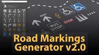 Road Markings Generator v2.0 - UPDATED!!!