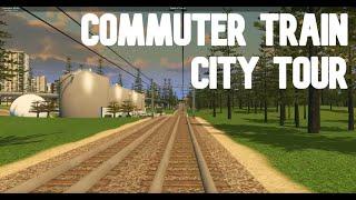 Riding an intercity train on my city in Cities Skylines 4K - First Person View