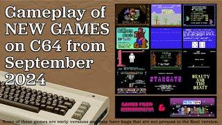 Gameplay of New C64 Games from September 2024