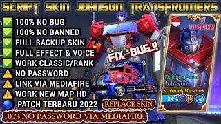 Script Skin Johnson Transformers Optimus Prime No Password | Full Effect & Sound Patch Terbaru 2022