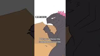 POV: you defeated the Godzilla Boss in Fortnite #shorts